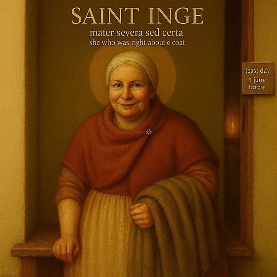 Saint Inge, She of the Extra Blanket