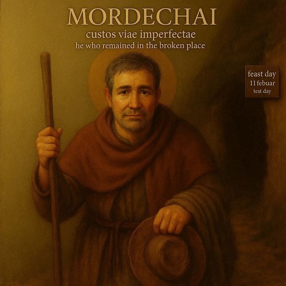 Saint Mordechai, The Keeper of the Unfinished Trail